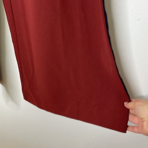 Dance & Marvel wine wide legs tuxedo stripes pants - Picture 7 of 10